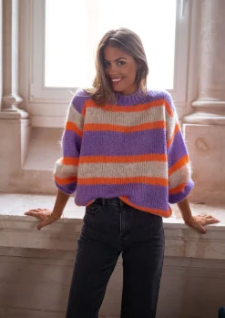 Pulls & Gilets-EASY-CLOTHES Pull Dalou - à lignesEasy Clothes À lignes
