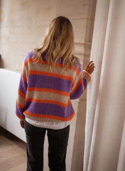 Pulls & Gilets-EASY-CLOTHES Pull Dalou - à lignesEasy Clothes À lignes       