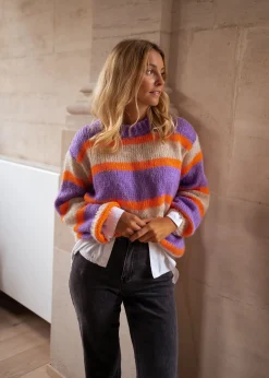 Pulls & Gilets-EASY-CLOTHES Pull Dalou - à lignesEasy Clothes À lignes       
