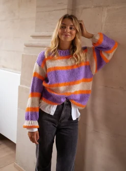 Pulls & Gilets-EASY-CLOTHES Pull Dalou - à lignesEasy Clothes À lignes       