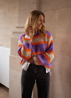 Pulls & Gilets-EASY-CLOTHES Pull Dalou - à lignesEasy Clothes À lignes       