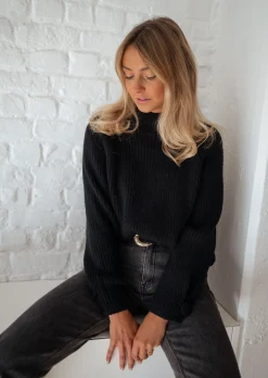 Pulls & Gilets-EASY-CLOTHES Pull Dune - noirEasy Clothes Noir       