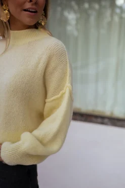 Pulls & Gilets-EASY-CLOTHES Pull Eden - jauneEasy Clothes Jaune       