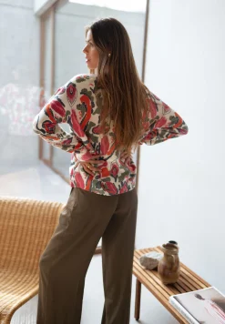 Pulls & Gilets-EASY-CLOTHES Pull Elone - écru à motifsEasy Clothes Écru à motifs       