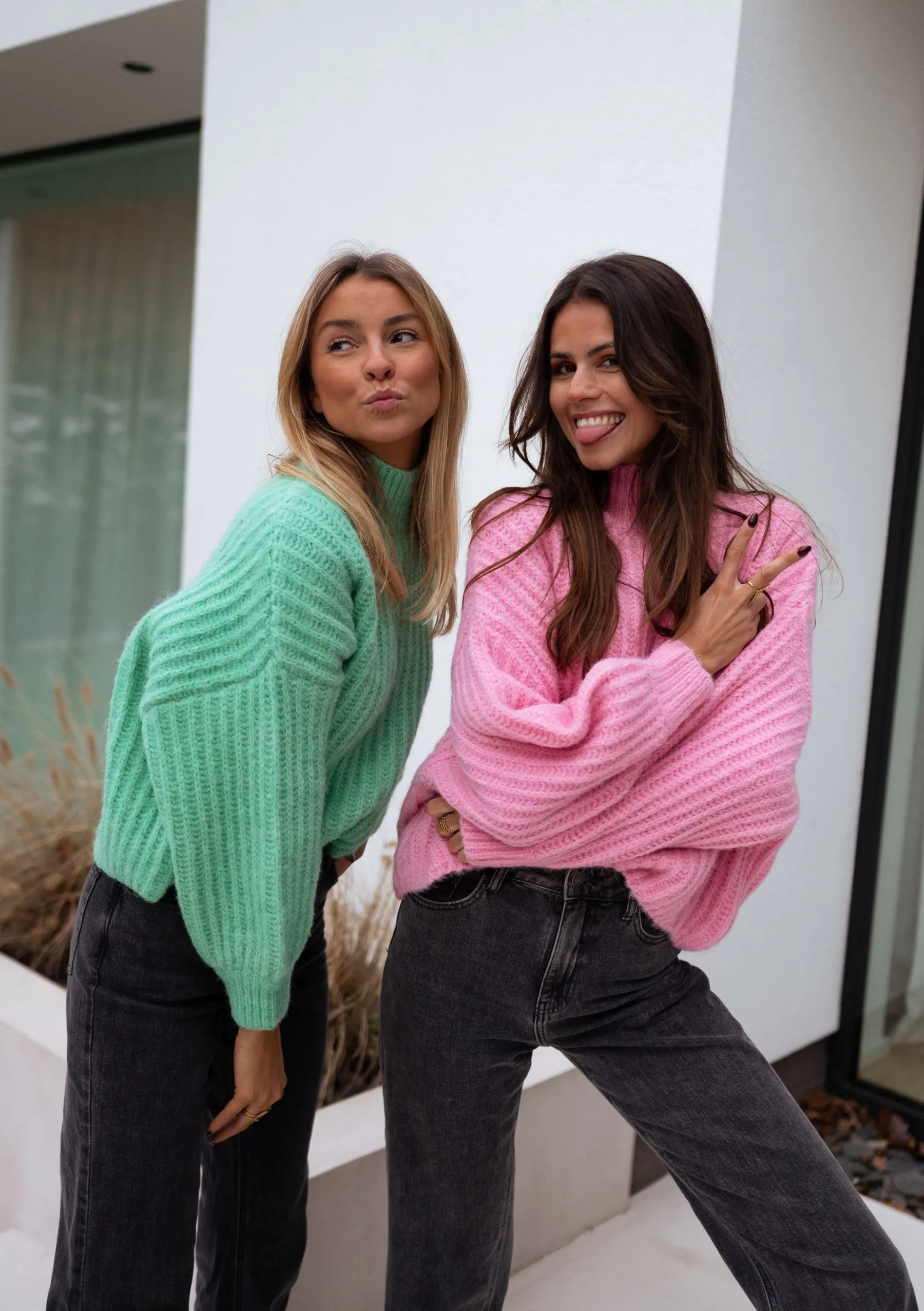 Pulls & Gilets-EASY-CLOTHES Pull Gabou - rose poudréEasy Clothes Rose poudré