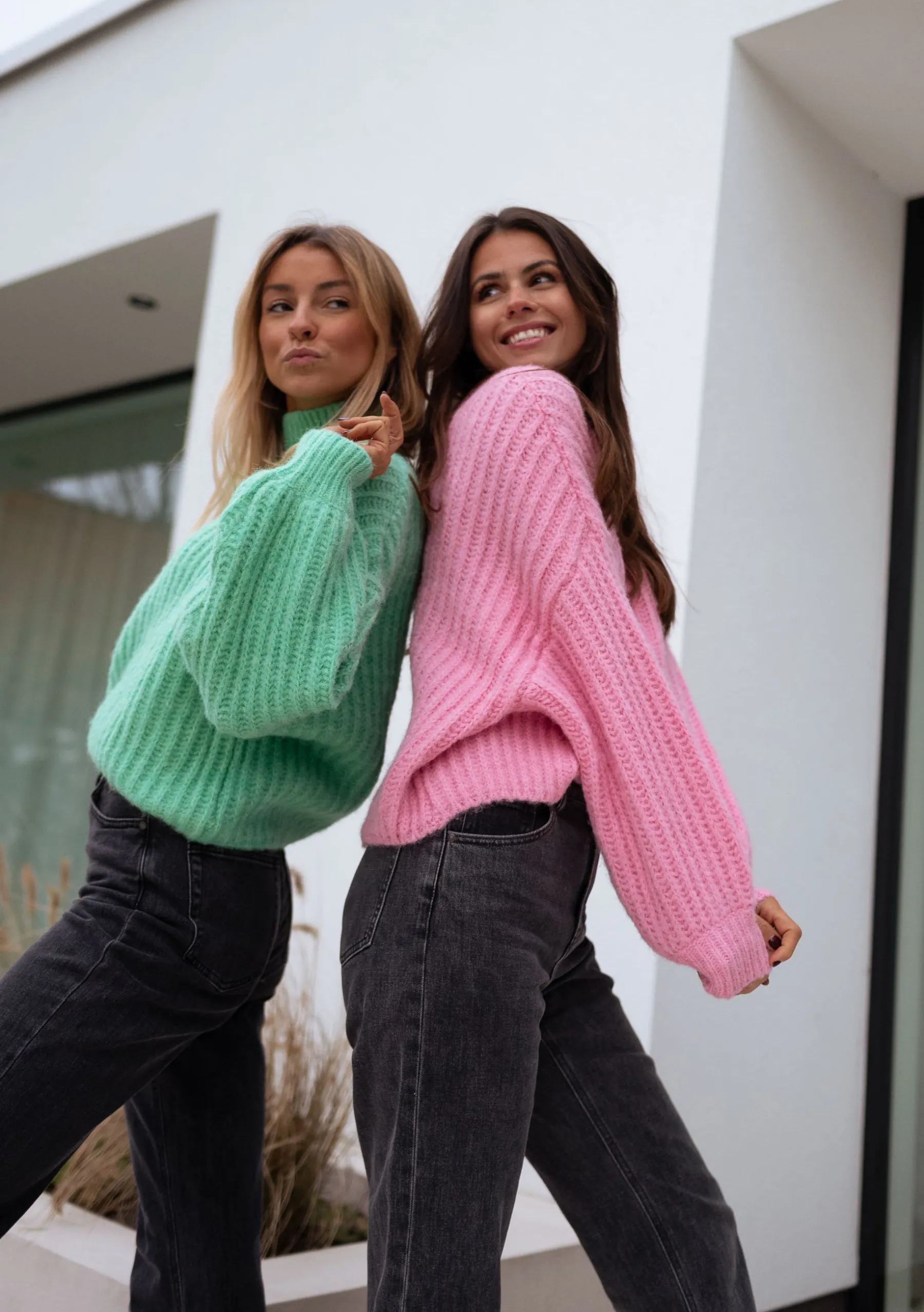 Pulls & Gilets-EASY-CLOTHES Pull Gabou - rose poudréEasy Clothes Rose poudré