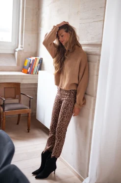 Pulls & Gilets-EASY-CLOTHES Pull Joela - camelEasy Clothes Camel       