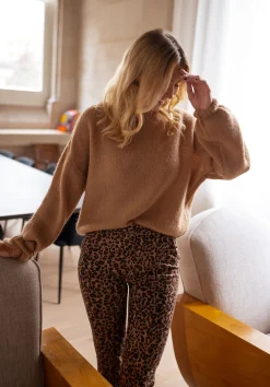 Pulls & Gilets-EASY-CLOTHES Pull Joela - camelEasy Clothes Camel       