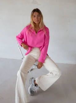 Pulls & Gilets-EASY-CLOTHES Pull July - roseEasy Clothes Rose       