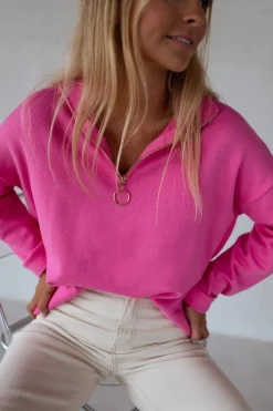 Pulls & Gilets-EASY-CLOTHES Pull July - roseEasy Clothes Rose       