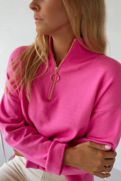 Pulls & Gilets-EASY-CLOTHES Pull July - roseEasy Clothes Rose       
