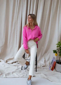 Pulls & Gilets-EASY-CLOTHES Pull July - roseEasy Clothes Rose       