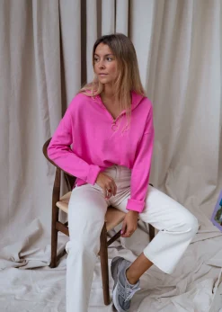 Pulls & Gilets-EASY-CLOTHES Pull July - roseEasy Clothes Rose       