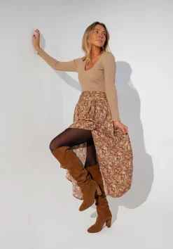 Pulls & Gilets-EASY-CLOTHES Pull Juno - taupeEasy Clothes Taupe       