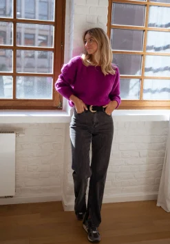 Pulls & Gilets-EASY-CLOTHES Pull Lidy - mauveEasy Clothes Mauve       