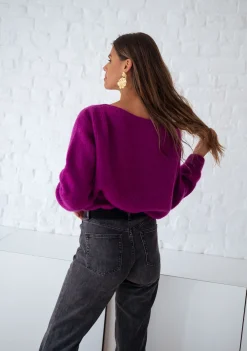Pulls & Gilets-EASY-CLOTHES Pull Lidy - mauveEasy Clothes Mauve       
