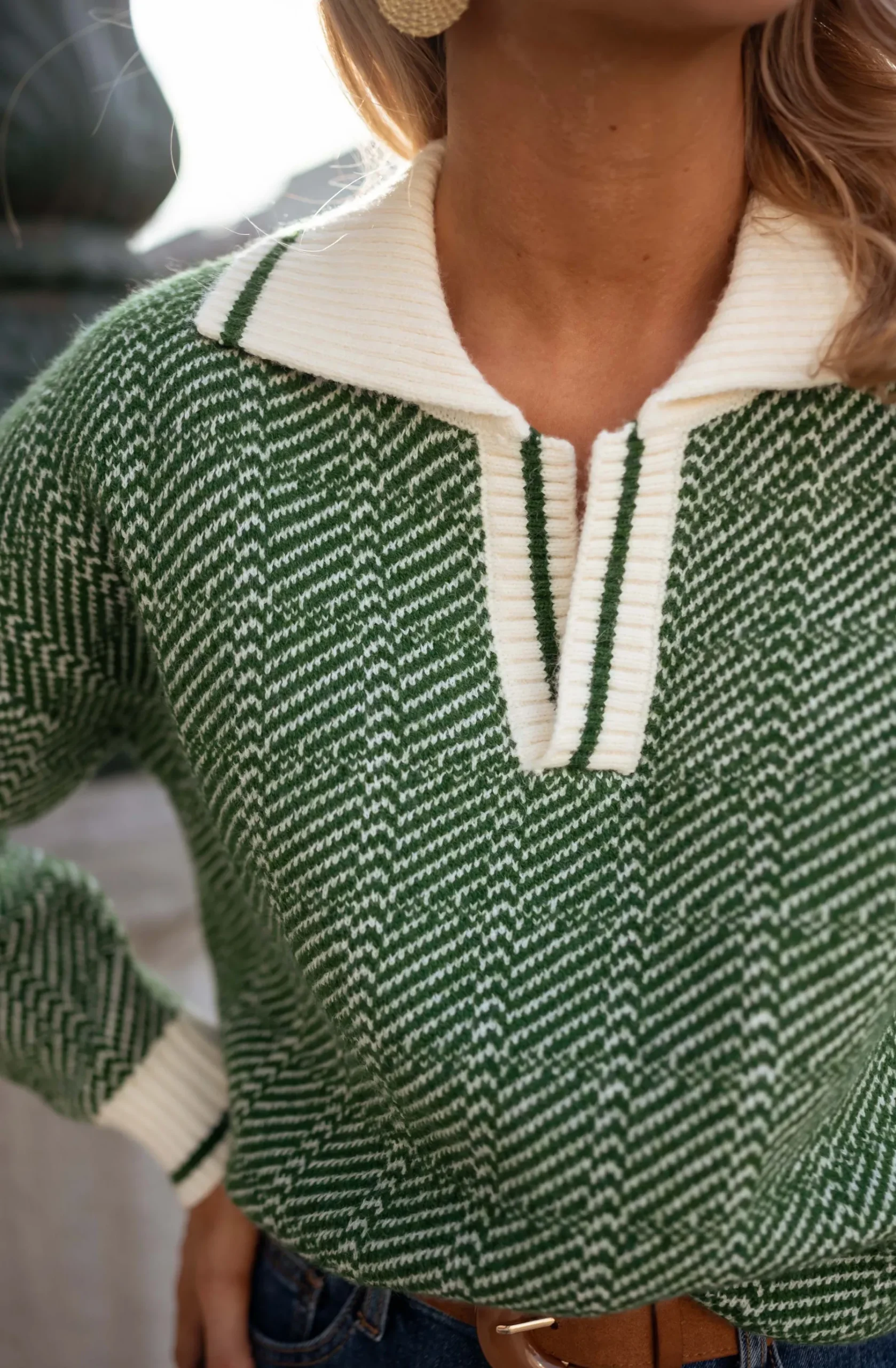 Pulls & Gilets-EASY-CLOTHES Pull Lomond - Vert - Coupe Droite - Taille UniqueEasy Clothes Vert
