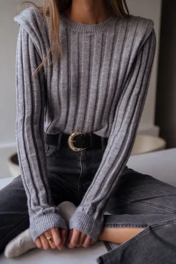 Pulls & Gilets-EASY-CLOTHES Pull Lucas - grisEasy Clothes Gris       