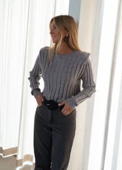 Pulls & Gilets-EASY-CLOTHES Pull Lucas - grisEasy Clothes Gris       