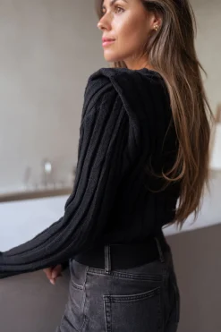 Pulls & Gilets-EASY-CLOTHES Pull Lucas - noirEasy Clothes Noir       
