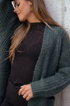 Pulls & Gilets-EASY-CLOTHES Pull Lucie - en maille fine noirEasy Clothes En maille fine noir       