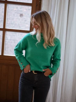 Pulls & Gilets-EASY-CLOTHES Pull Matis - vertEasy Clothes Vert       