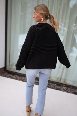 Pulls & Gilets-EASY-CLOTHES Pull Miley - noirEasy Clothes Noir       
