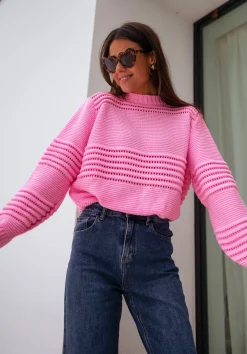 Pulls & Gilets-EASY-CLOTHES Pull Miley - roseEasy Clothes Rose       