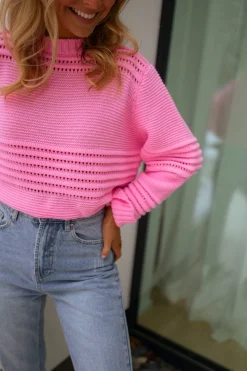 Pulls & Gilets-EASY-CLOTHES Pull Miley - roseEasy Clothes Rose       
