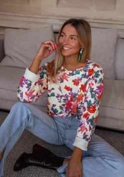 Pulls & Gilets-EASY-CLOTHES Pull Weston - à fleursEasy Clothes À fleurs       