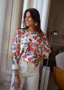 Pulls & Gilets-EASY-CLOTHES Pull Weston - à fleursEasy Clothes À fleurs       