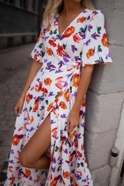 Robes-EASY-CLOTHES Robe Amaria - à fleursEasy Clothes À fleurs       