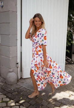 Robes-EASY-CLOTHES Robe Amaria - à fleursEasy Clothes À fleurs       