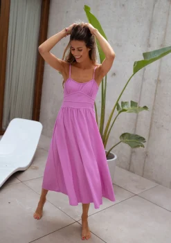 Robes-EASY-CLOTHES Robe Analea CREATION - mauveEasy Clothes Mauve       