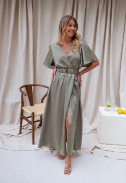 Robes-EASY-CLOTHES Robe Ariana - kakiEasy Clothes Kaki       