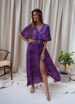 Robes-EASY-CLOTHES Robe Ariana - rose et bleuEasy Clothes Rose et bleu