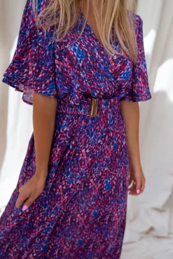 Robes-EASY-CLOTHES Robe Ariana - rose et bleuEasy Clothes Rose et bleu