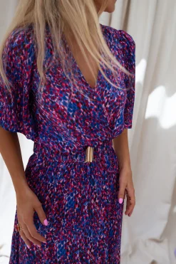 Robes-EASY-CLOTHES Robe Ariana - rose et bleuEasy Clothes Rose et bleu