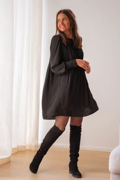 Robes-EASY-CLOTHES Robe Chiara - noireEasy Clothes Noire       