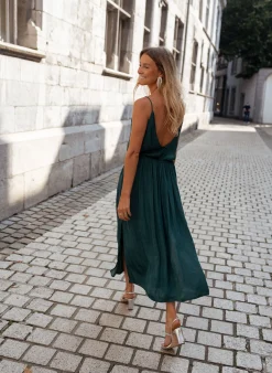 Robes-EASY-CLOTHES Robe Dalie - vert canardEasy Clothes Vert canard       