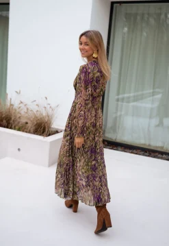 Robes-EASY-CLOTHES Robe Dola - verte à motifsEasy Clothes Verte à motifs       