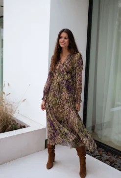 Robes-EASY-CLOTHES Robe Dola - verte à motifsEasy Clothes Verte à motifs       