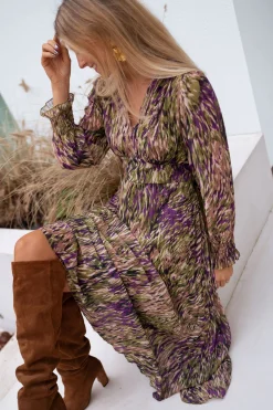 Robes-EASY-CLOTHES Robe Dola - verte à motifsEasy Clothes Verte à motifs       