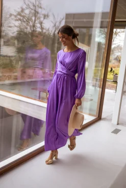 Robes-EASY-CLOTHES Robe Elena - mauveEasy Clothes Mauve       