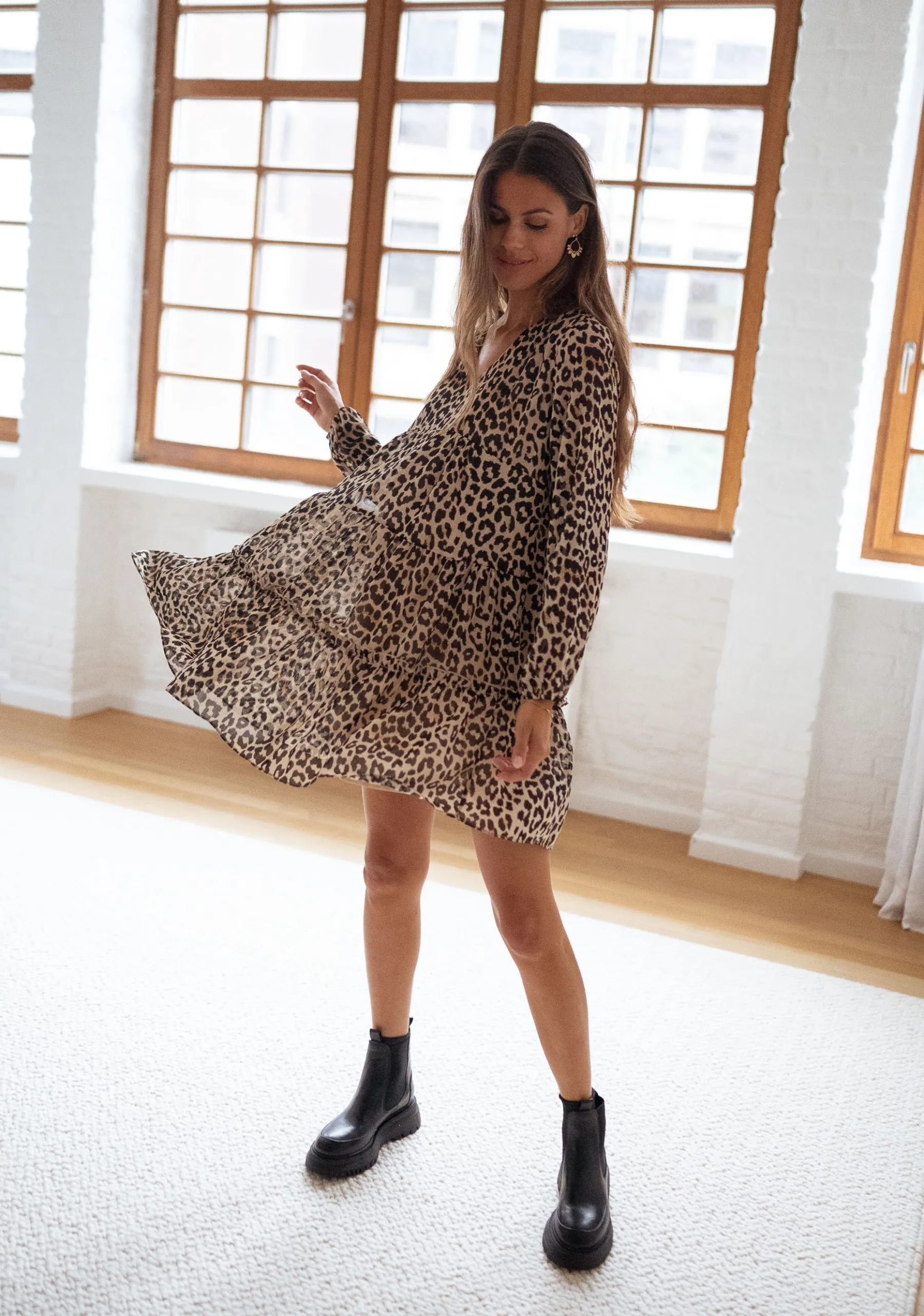 Robes-EASY-CLOTHES Robe Enola - léopardEasy Clothes Léopard