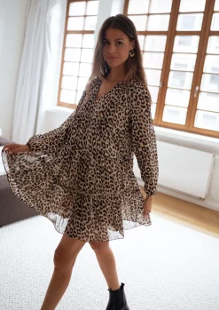 Robes-EASY-CLOTHES Robe Enola - léopardEasy Clothes Léopard