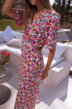 Robes-EASY-CLOTHES Robe Ermance - à fleursEasy Clothes À fleurs       
