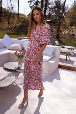 Robes-EASY-CLOTHES Robe Ermance - à fleursEasy Clothes À fleurs       