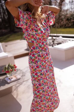 Robes-EASY-CLOTHES Robe Ermance - à fleursEasy Clothes À fleurs       