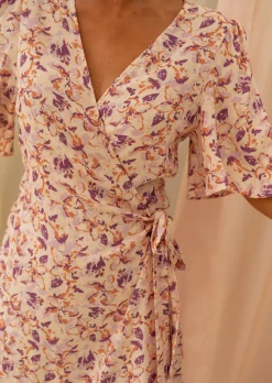 Robes-EASY-CLOTHES Robe Fleurie - Bessie - Printemps Été 2023 - Easy Clothes À fleurs       